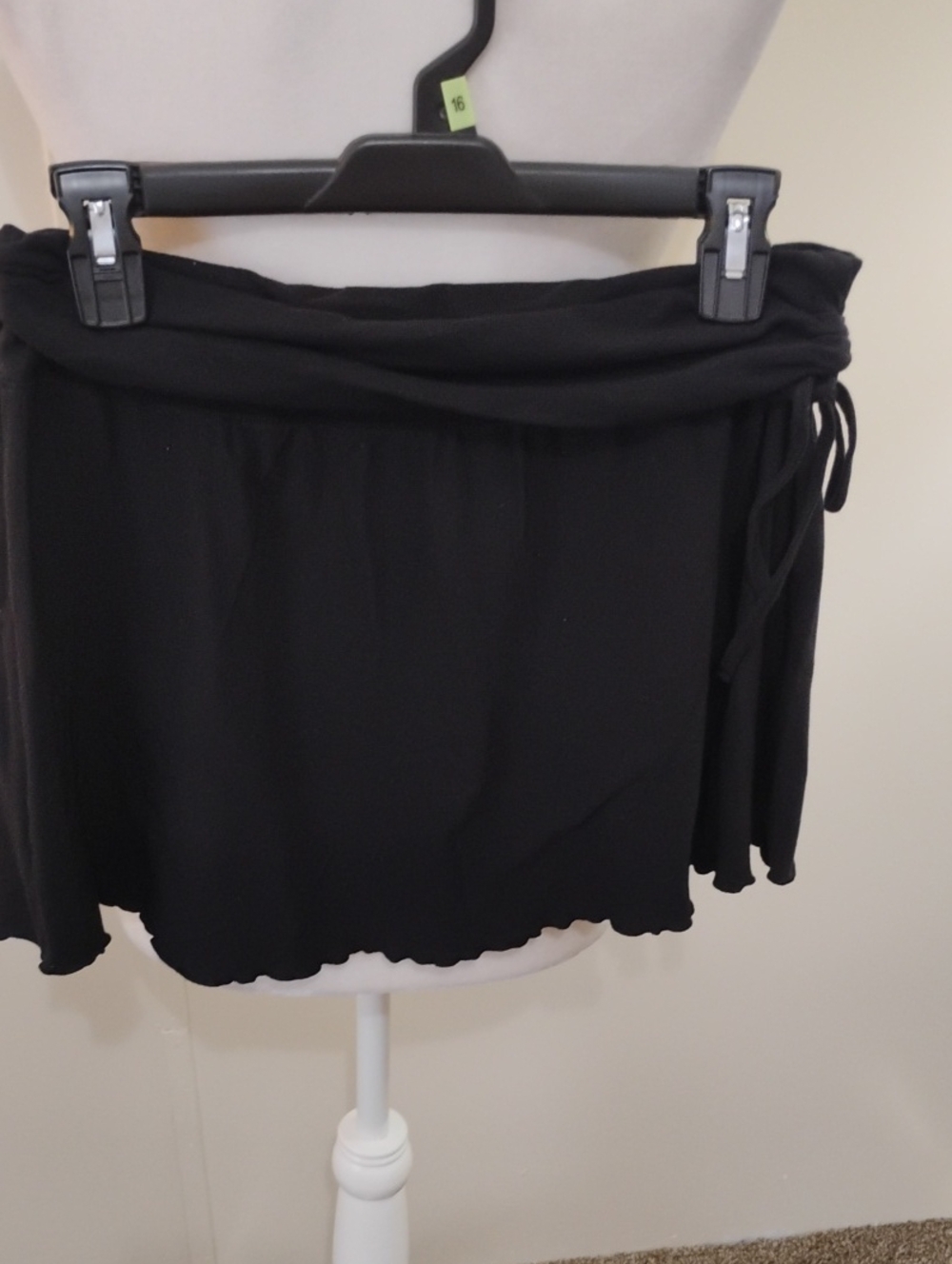 Arizona Jean Company Black Mini Skirt with Tie Waist
